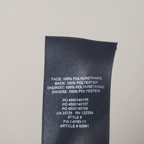 Babaton x Aritzia Vegan Leather Belted Pants Tie Front Cropped High Rise Black 6 - Picture 11 of 12